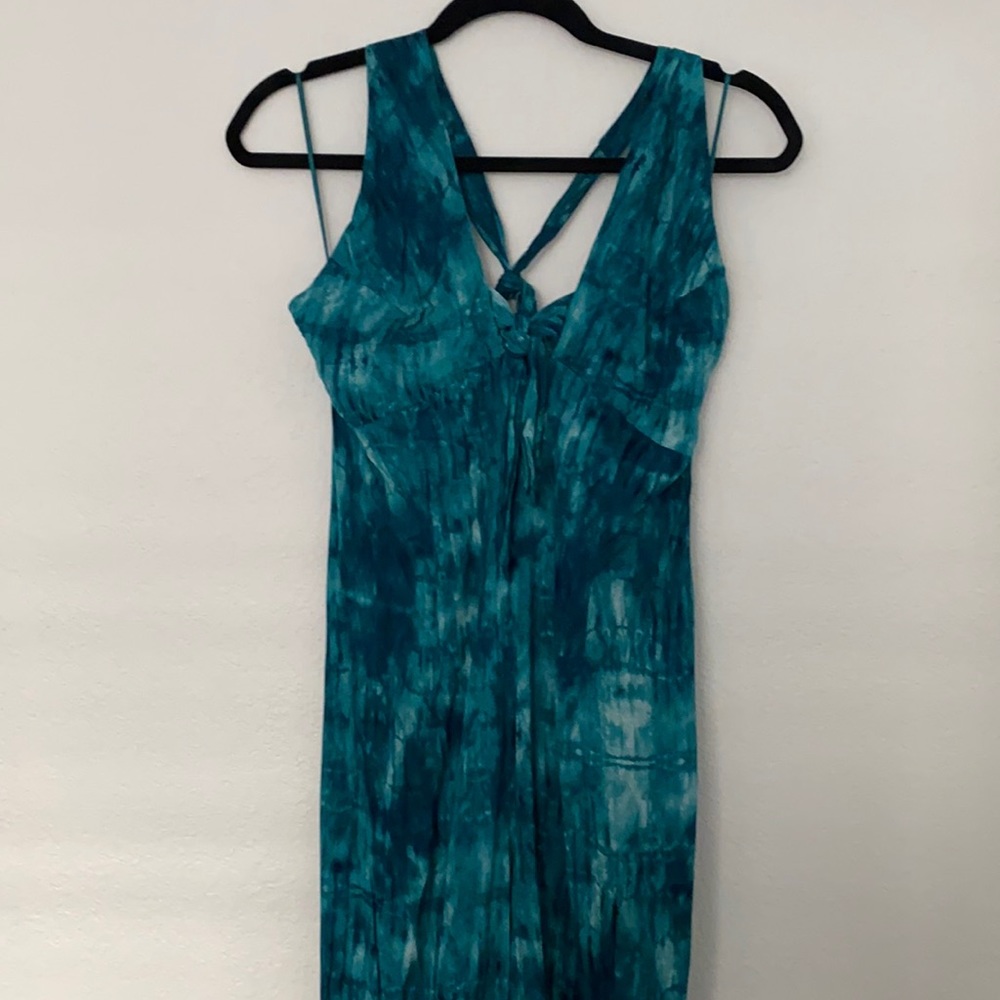 Womens Bahama Blue Tie-dye Jumper